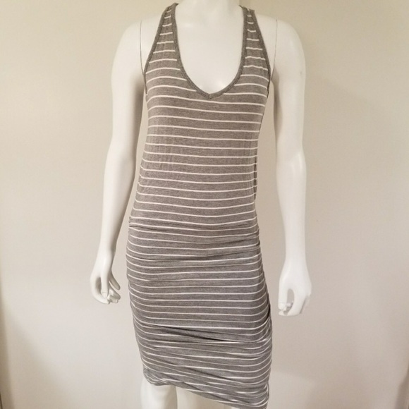 ATHLETA STRIPED TEE RACERBACK DRESS H. - Picture 4 of 16